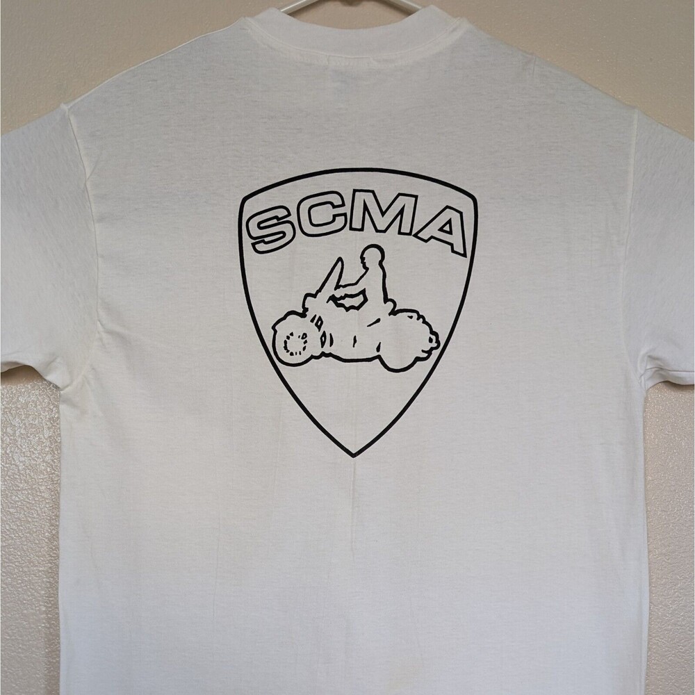 Vtg SCMA Large T-Shirt Southern California Motorcycle Association Single Stitch
